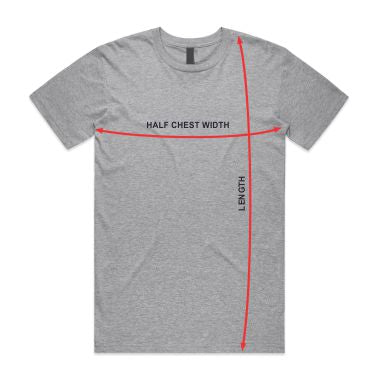 men's cotton t-shirts diagram
